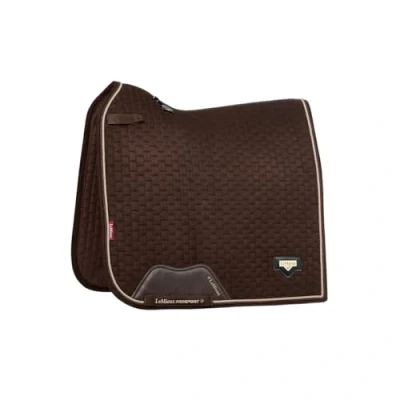 Image of LeMieux Puissance Suede Dressage Saddlepad Brown Large