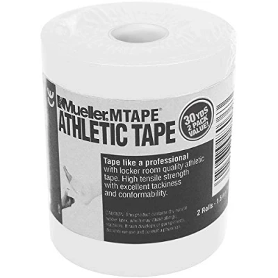 Image of Mueller Athletic Tape, 1.5&quot; x 15yd Roll, White, 2 Pack
