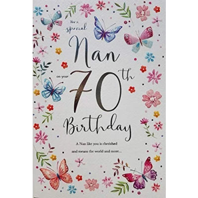 Image of ECG For A Special Nan on your 70th Birthday card