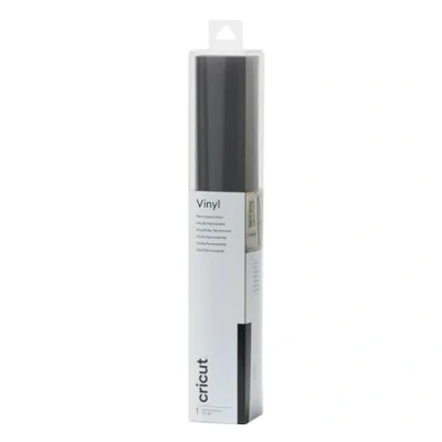 Image of Cricut Permanent Vinyl Black 1.2 m (4 ft) Self Adhesive Roll For use with all Cutting Machines