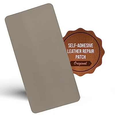 Image of MastaPlasta Self Adhesvie Premium Leather Repair Patch Beige 20cm x 10cm (8in 4in).. Instant Upholstery Quality for Sofas, Car Interiors, Bags, Vinyl &amp; More