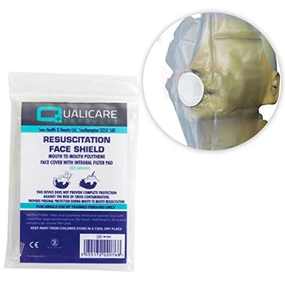 Image of 5X Clear CPR Resuscitation Face Shields