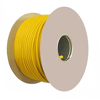 Image of 50m 2.5mm 3 Core Arctic Yellow Flex Cable 3183AG 20 AMP Rated BS6004 BASEC Approved Outdoor