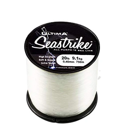 Image of Ultima Seastrike 4oz Spool Strong Crystal Clear Sea Fishing Line Crystal, 0.32mm 12.0lb/5.5kg