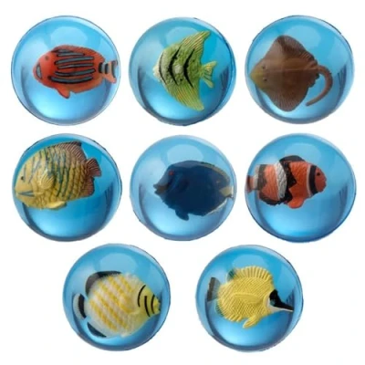 Image of Tropical Fish Rubber Bouncy Ball Single Party Bag Gift Cracker Filler