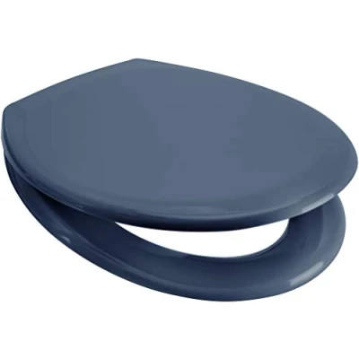 Image of Euroshowers Rainbow Soft Close Top Fix/Blind Hole Fix/Standard Fix Toilet Seat (Denim Blue)