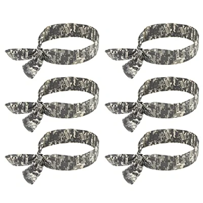 Image of Ergodyne Chill Its 6700 Cooling Bandana, Evaporative Polymer Crystals For Relief, Tie Adjustable Fit, 6 Pack