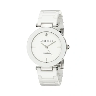 Image of Anne Klein Women&#039;s Alice Quartz Watch with White Dial Analogue Display and Ceramic Bracelet AK/N1018RGWT