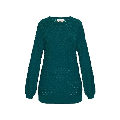 Image of ALARY Women&#039;s Knit Sweater 10426728 al01, Turquoise, M