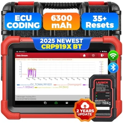 Image of LAUNCH X431 CRP919XBT Elite OBD2 Scanner, 2024 Wireless Bidirectional Scan Tool, ECU Coding, FCA AutoAuth, 2 Years Free Update, V.A.G Guided, 35+ Services, All System Diagnostic CANFD DoIP