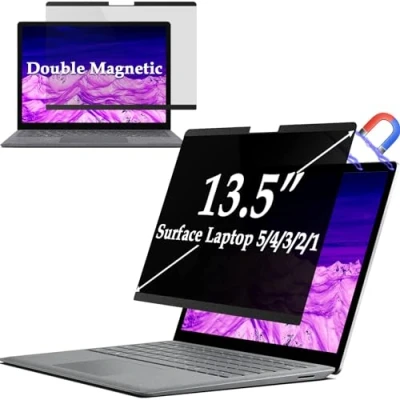 Image of IPROKKO Magnetic Privacy Screen for 13.5 Inch Surface Laptop 5/4/3/2/1, Removable Anti Blue Light Glare Microsoft Filter Protector