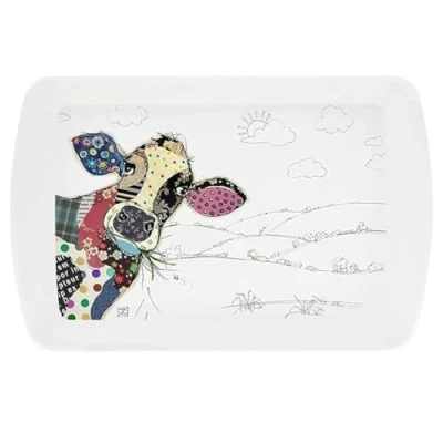 Image of Lesser &amp; Pavey British Designed Small Serving Tray Dinner For Multiple Uses Around The Home Connie Cow Trays Food Or Drinks Bug Art