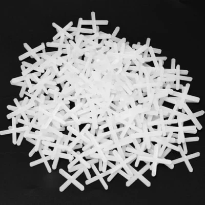 Image of 300PCS Tile Spacers,Tile spacers 2mm, Plastic Cross Gasket,Tile Spacers,2mm for Accurate Positioning DIY Paving Tiling Wall Tiler Garden Slabs(White)
