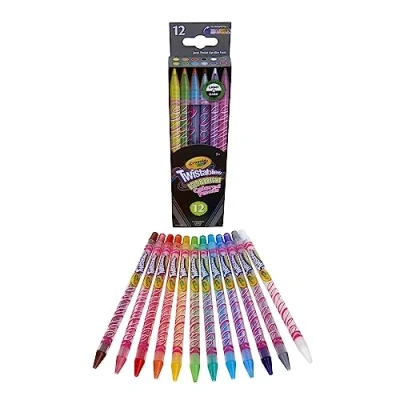 Image of Crayola® Bold &amp; Bright Twistable Pencils, Assorted Colors, Pack Of 12 Pencils