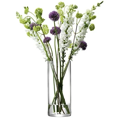 Image of LSA Column Vase H42 x Ø18cm Clear 1 Unit Mouthblown &amp; Handmade Glass CO23