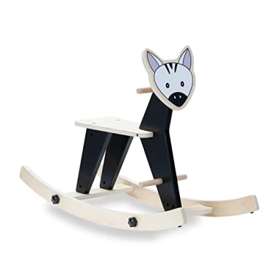 Image of Hauck Rock N Swing Zebra Wooden Rocker
