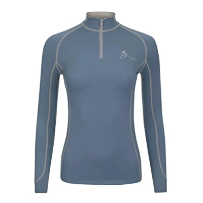 Image of LeMieux My Base Layer in Ice Blue with Thermal Regulating Fabric, Flat Lock Stitching Soft Seams &amp; 360 Degree Stretch Large