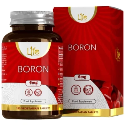 Image of LN Boron Supplement 180 Vegan High Strength Capsules 6mg per Serving Non GMO, Gluten, Dairy &amp; Allergen Free Manufactured in The UK