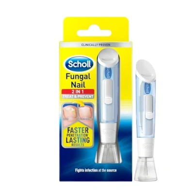 Image of Scholl Fungal Nail Treatment, 3.8 ml Infection Treatment and Prevention Kit, Includes 3.8ml Liquid 5 Disposable Files , Pack of 1