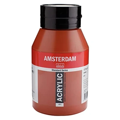 Image of Amsterdam Standard Series Acrylic Jar 1000 ml Burnt Sienna 411