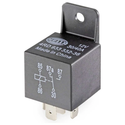 Image of 8C8019 Relay, main current HELLA 4RD 933 332 361 30A/40A 5 pin connector
