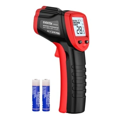 Image of Eventek Infrared Thermometer Gun 50 C 550 ( 58 F 1022 F), Non Contact Laser for Cooking, Pizza Oven, Fridge, Temperature with Adjustable Emissivity(NOT Humans)