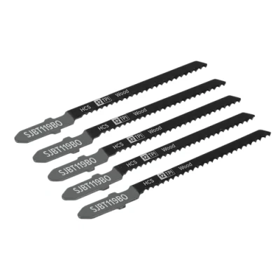 Image of Sealey Jigsaw Blade General Wood 75mm 12tpi Pack of 5