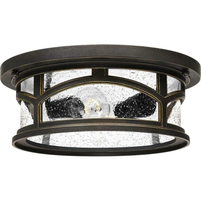 Image of Marblehead 2 Light Flush Mount Palladian Bronze Finish, E27