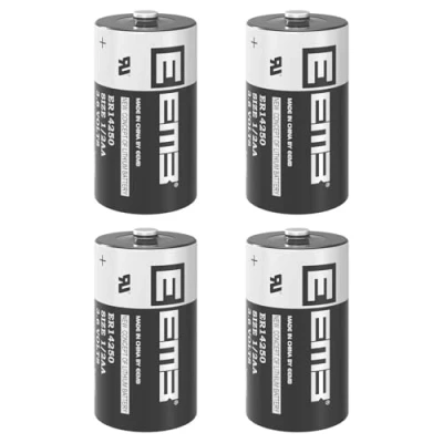 Image of EEMB ER14250 1/2AA 3.6V 1200mAh Lithium Battery Li SOCL₂ Non Rechargeable XL 050F SB AA02 LS14250 TL 5902 2150 for Dogwatch Dog Collar and Some of Movement Monitor/Home Security/Alarm System (4)