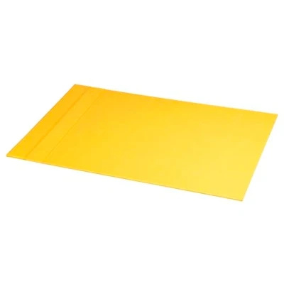 Image of RHODIA 318906C Daffodil Rigid Desk Pad 60x40 cm Orange Saddle Stitching Faux Leather Exterior Rhodiarama Home Office Collection Organization &amp; Designer Storage