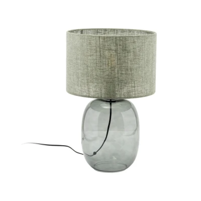 Image of Melody Table Lamp With Round Shade Green 1xE27