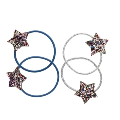 Image of Glitter Star Hair Bands (set Of 4) Fairies In The Garden