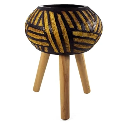 Image of Leaf Large Planters Plant Pots, Fibreglass, 45cm Oval Bali