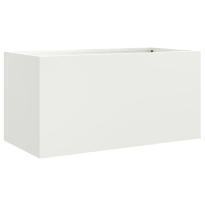 Image of vidaXL Planter White 62x30x29 cm Steel