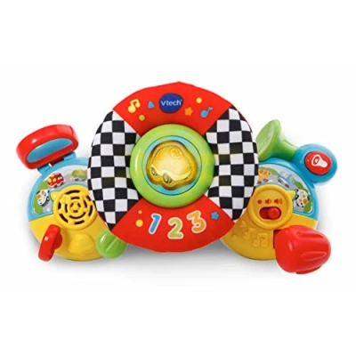 Image of VTech 192503 Toot Drivers Baby Driver, Interactive Pushchair Toy, Role Play Toy with Sounds and Music, Suitable for Aged 3 24 Months, 21.0 cm*10.5 cm*26.5 cm