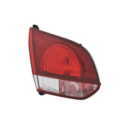 Image of 51104L Rear light HELLA 2SA 009 923 131 Left Inner Section W16W, W21W 12V clear/red with bulbs bulb holder VOLKSWAGEN: GOLF 6