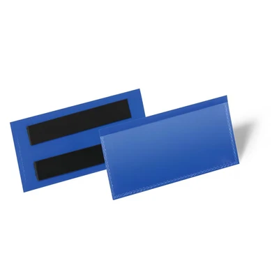 Image of Durable Magnetic Document Pouch 100 x 38 mm, Pack of 50 Pieces, Dark Blue