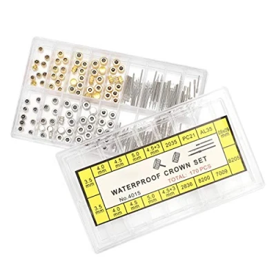Image of Yosoo Health Gear Watch Crown and Stem Replacement, Repair Kit, Extender Spare Parts Watchmakers Repairing Tool Accessory