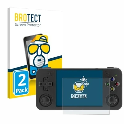 Image of brotect Screen Protector Anti Glare compatible with Anbernic RG35XX H (2 Pack) Matte, Fingerprint Protection Film