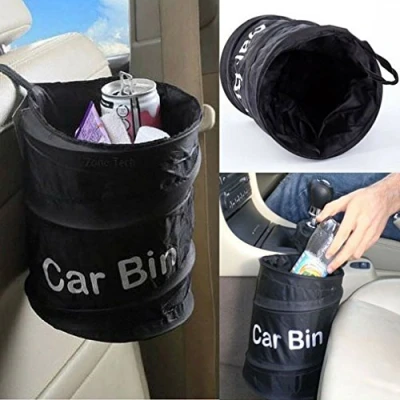 Image of HENGSONG Car Bin Bag Garbage Trash Carry Foldable &amp; Waterproof Hanging Rubbish Organizer