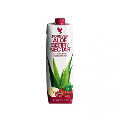 Image of Forever Living Products Aloe Berry Nectar, 1000ml, Cranberry Apple Flavored Vera gel, 90.7% pure inner leaf No added preservatives, Gluten free