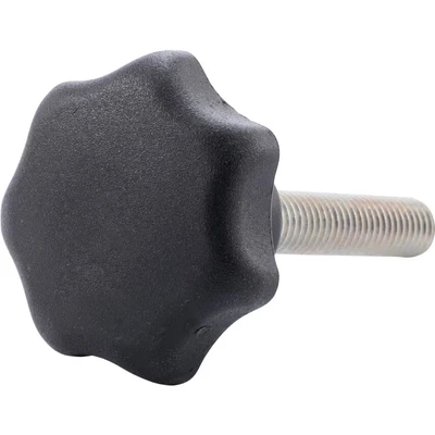 Image of Ganter Normelemente GN 6336.4 ST 40 M8 4 Star Handle Screws Matte Black Thread Length l1: mm Pack of 10