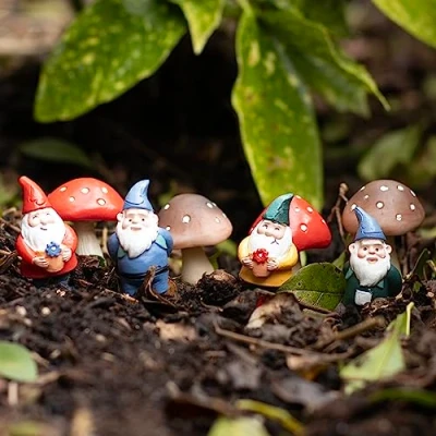 Image of Something Different Wholesale Charming Witch Mini Mushroom Plant Pot Pals Set of 4 Halloween Fun for Good Aftercoffee Mug Companion