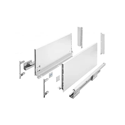 Image of GTV AXIS PRO Drawer System I Set with Full Extension and Integrated Damping White Load Capacity up to 40 kg Soft Close Free Access Width 500 mm Height 200