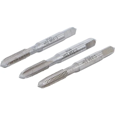 Image of BGS 933 Tap Set Starter. Plug. Bottoming HSS G M6 x 1.0 3 pcs.