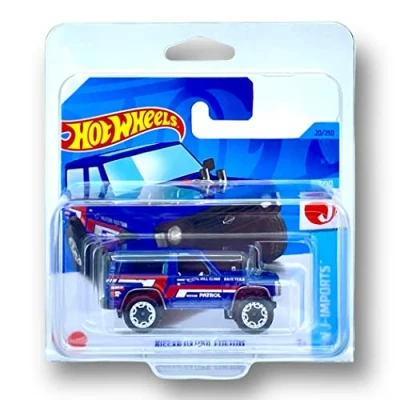 Image of Hot Wheels Nissan Patrol Custom (Blue) 1/10 HW J Imports 2023 20/250 (Short Card) *** COMES IN A KLAS CAR KEEPER PROTECTIVE COLLECTORS CASE HKK61