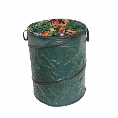 Image of ADEPTNA Large 120L Heavy Duty Strong Pop Up Garden Waste Refuse Rubbish Bag with Handles Reusable Sack (Pack of 1)