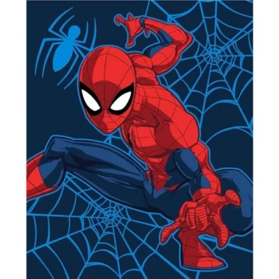 Image of AYMAX Spiderman Fleece Blanket Cuddly 130 x 160 cm