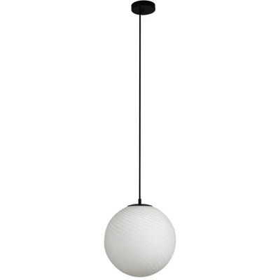 Image of Lucande pendant light Kestralia, white, glass, Ø 36.8 cm, E27