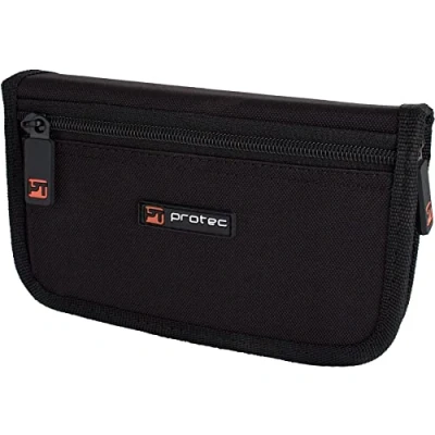Image of Protec Trumpet/Small Brass Multiple (4 Piece) Nylon Mouthpiece Pouch with Zipper Closure, Model A221ZIP,Black